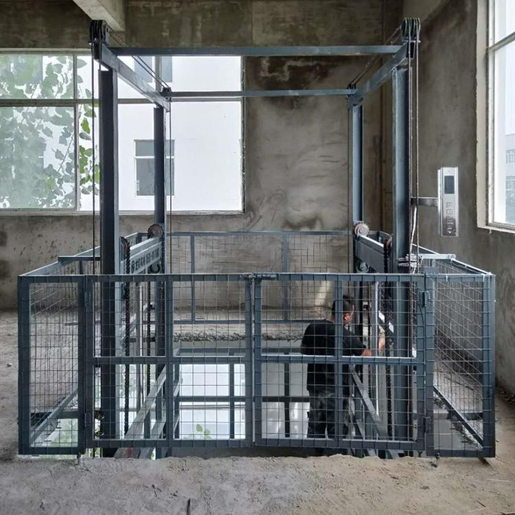 升降货梯仓库货梯简易电动货梯液压升降货梯升降平台导轨式升降机